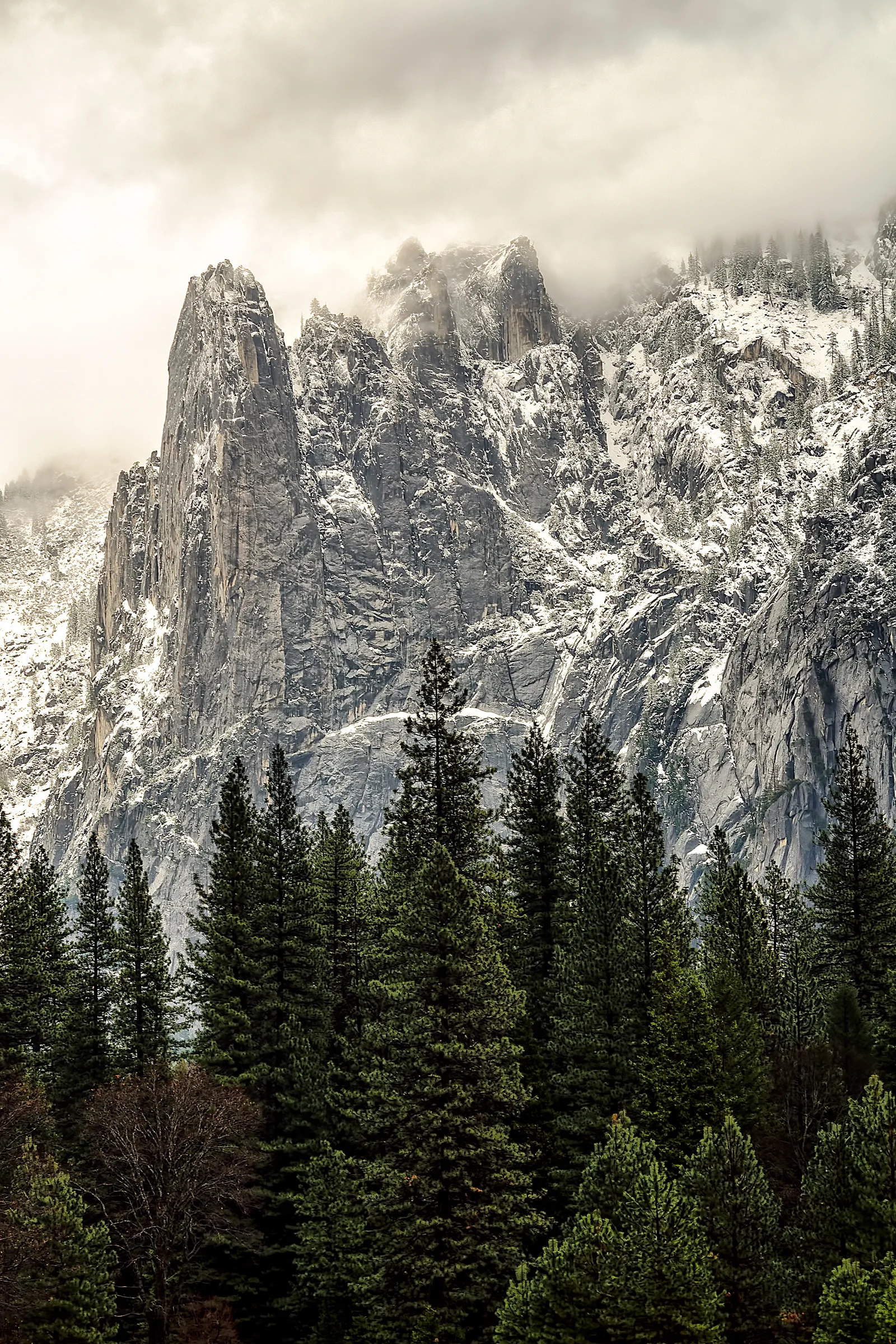 Sentinel Rock. Yosemite, California. Winter 2013.