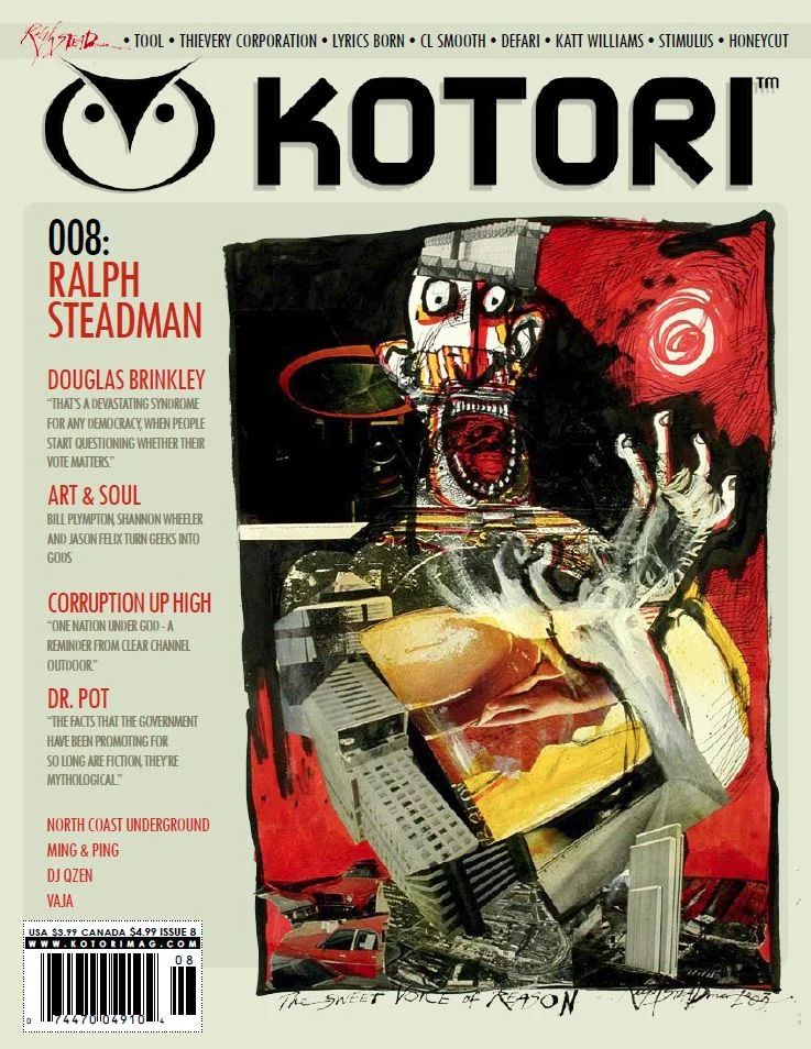 WAV Kotori Magazine Issue 8 - Ralph Steadman / Tool / Thievery Corporation / Lyrics Born / CL Smooth / Defari / Katt Williams / Stimulus / Douglas Brinkley / Vaja / Ming & Ping