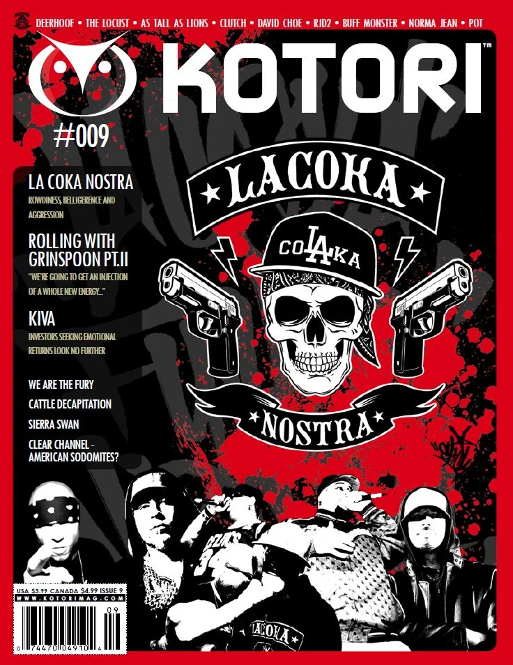 WAV Kotori Magazine Issue 9 - La Coka Nostra / Dr Grinspoon / Kiva / Deerhoof / The Locust / As Tall As Lions / Clutch / David Choe / RJD2 / Norma Jean / We Are The Fury