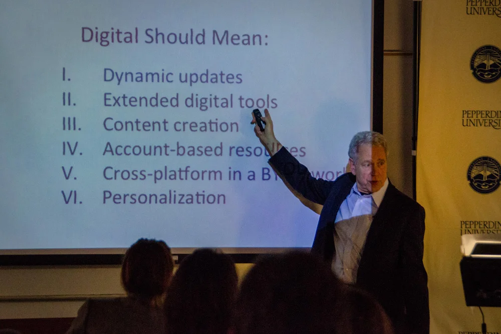 Education Disrupted Frank Fitzpatrick Pepperdine Malibu California