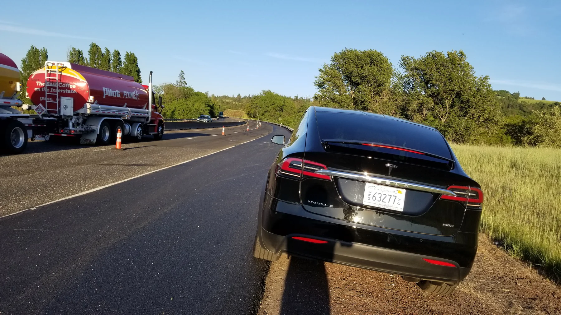 Tesla Trip Columbia River Gorge Oregon Washington Palouse