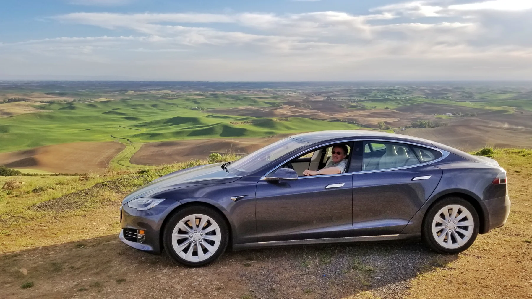 Tesla Trip Columbia River Gorge Oregon Washington Palouse