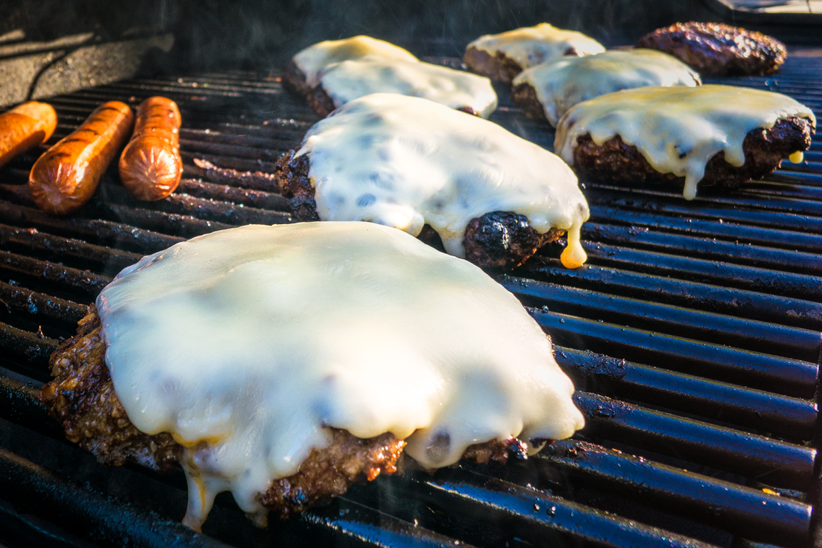 Zach Rosenberg Photography_Cheeseburgers On Grill