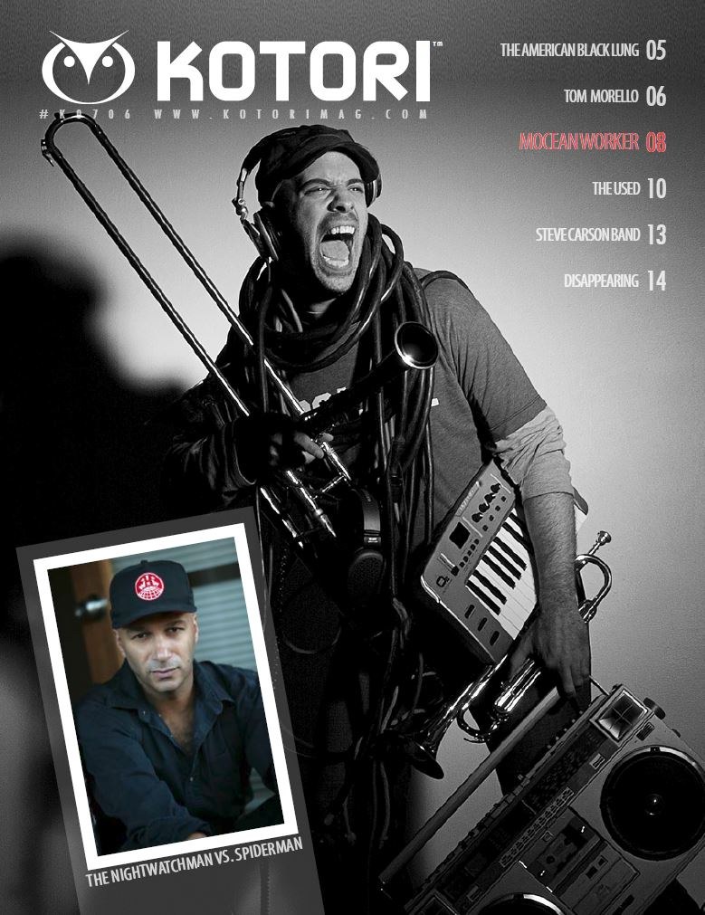 WAV / Kotori Magazine Blast 4 — Mocean Worker / The American Black Lung / Tom Morello (The Nightwatchman) / The Used / Steve Carson Band