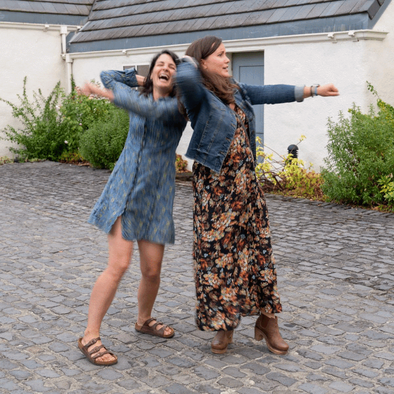 ECO Co-Founders Sarah Woods @ Bethany Thomas couldn’t contain their excitement…