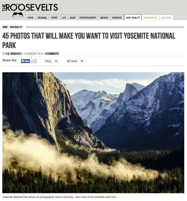 Roosevelts yosemite